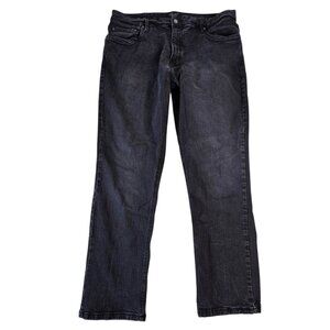 Urban Star Jeans Mens 40x32 Black Relaxed Straight Fit Stretch Denim Pants Rock